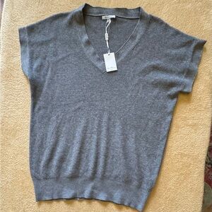 Milano Gray V-Neck Sweater